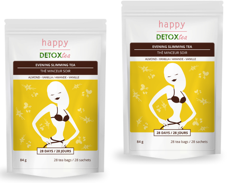 Thé minceur amandes et vanille: perte de poids naturelle HappyDetoxTea