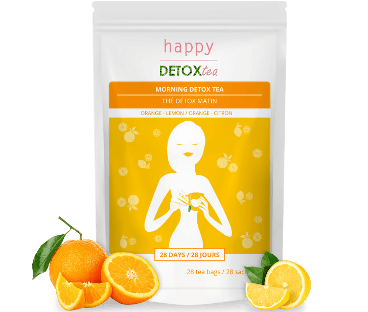 Thé détox orange citron : Cure détox de 4 ou 8 semaines Happy