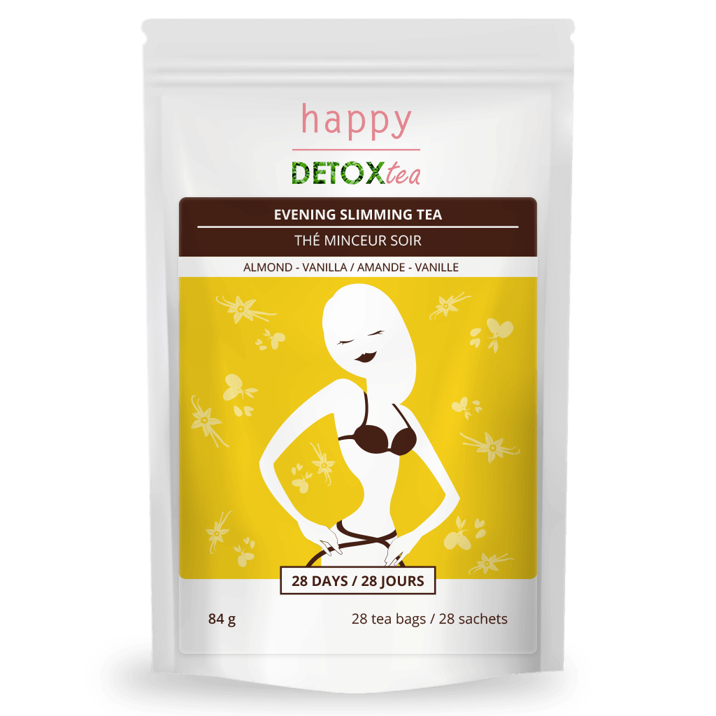 Thé minceur amandes et vanille: perte de poids naturelle HappyDetoxTea